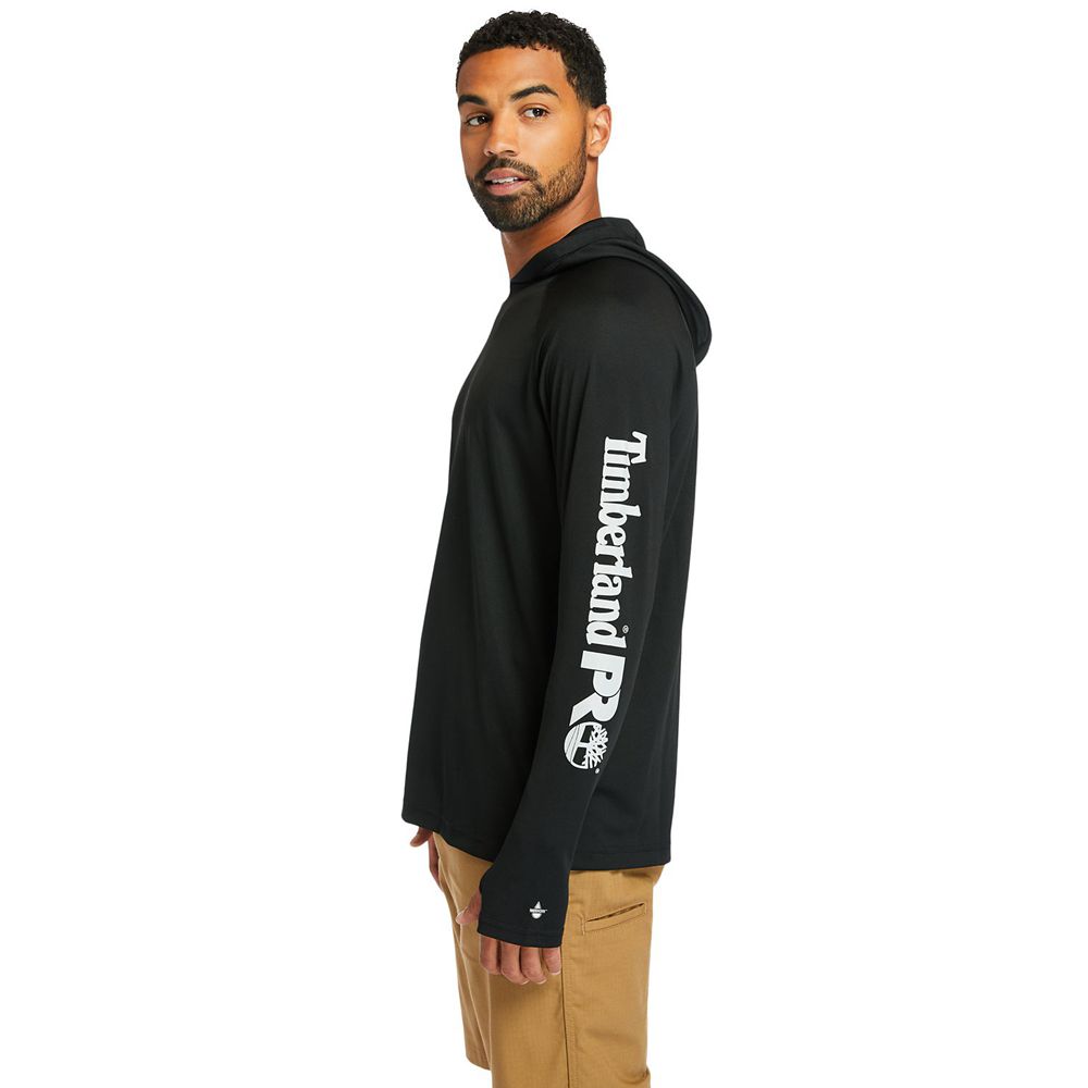 Timberland Mens Sweatshirts PRO® Wicking Good Hoodie - Black - India ME0428591